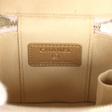 Chanel Mini Pearl Crush Vanity Case Light Grey Lambskin Brushed Gold Hardware - Thumbnail View 10