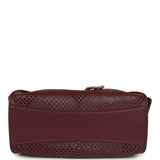 Chanel Mini 25 Hobo Bag Dark Burgundy Perforated Calfskin Antique Gold Hardware - Thumbnail View 6