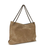 Chanel Large "Eyes on You" CC Shopping Bag Dark Beige Suede Gold Hardware - Thumbnail View 2