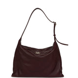 Chanel Maxi Hobo Shoulder Bag Dark Burgundy Lambskin Light Gold Hardware - Thumbnail View 1