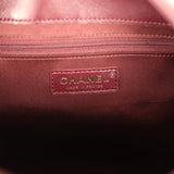 Chanel Maxi Hobo Shoulder Bag Dark Burgundy Lambskin Light Gold Hardware - Thumbnail View 8