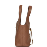 Chanel Daily Trendy Shopping Bag Brown Calfskin Gold Hardware - Thumbnail View 3