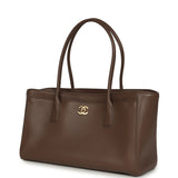 Chanel Small Cerf Shopping Bag Brown Calfskin Gold Hardware - Thumbnail View 5