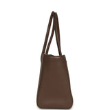 Chanel Small Cerf Shopping Bag Brown Calfskin Gold Hardware - Thumbnail View 3