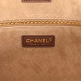 Chanel Small Cerf Shopping Bag Brown Calfskin Gold Hardware - Thumbnail View 8