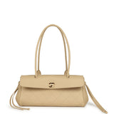 Chanel Small "Urban Essential" East West Shopping Tote Light Beige Caviar Gold Hardware - Thumbnail View 1