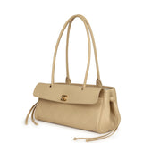 Chanel Small "Urban Essential" East West Shopping Tote Light Beige Caviar Gold Hardware - Thumbnail View 5