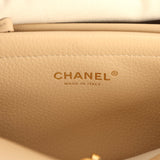 Chanel Small "Urban Essential" East West Shopping Tote Light Beige Caviar Gold Hardware - Thumbnail View 10
