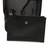 Chanel Coco Beach Small Bucket Bag Black Embroidered Mesh and Calfskin Gold Hardware - Thumbnail View 8