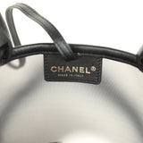 Chanel Coco Beach Small Bucket Bag Black Embroidered Mesh and Calfskin Gold Hardware - Thumbnail View 10