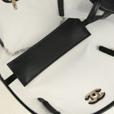 Chanel Small Coco Beach Shopping Bag Transparent Mesh and Black Calfskin Light Gold Hardware - Thumbnail View 9