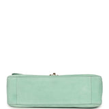 Chanel Maxi "Souplissimo" Small Flap Bag Green Beige Suede Gold Hardware - Thumbnail View 6