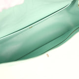 Chanel Maxi "Souplissimo" Small Flap Bag Green Beige Suede Gold Hardware - Thumbnail View 10