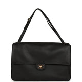 Chanel Maxi "Souplissimo" Large Flap Bag Black Grained Calfskin Gold Hardware - Thumbnail View 7