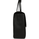 Chanel Maxi "Souplissimo" Large Flap Bag Black Grained Calfskin Gold Hardware - Thumbnail View 3