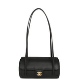 Chanel Preppy Coco Bowling Bag Black Shiny Caviar Brushed Gold Hardware - Thumbnail View 6