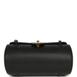 Chanel Preppy Coco Bowling Bag Black Shiny Caviar Brushed Gold Hardware - Thumbnail View 7