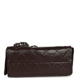 Chanel Mini 25 Hobo Bag Dark Brown Shiny Crumpled Calfskin Silver Hardware - Thumbnail View 6