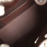 Chanel Mini 25 Hobo Bag Dark Brown Shiny Crumpled Calfskin Silver Hardware - Thumbnail View 8