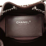 Chanel Mini 25 Hobo Bag Dark Brown Shiny Crumpled Calfskin Silver Hardware - Thumbnail View 9