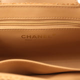 Chanel Small Kelly Dark Beige Raffia Brushed Gold Hardware - Thumbnail View 9
