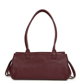 Chanel Small "Urban Essential" East West Shopping Tote Dark Burgundy Caviar Gold Hardware - Thumbnail View 4