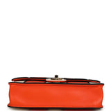 Chanel Medium Coco Beach "Tropicoco" Flap Bag Orange, White and Black Lambskin Gold Hardware - Thumbnail View 6