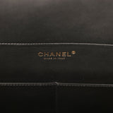Chanel Maxi Coco Beach Small Shopping Bag White, Dark Beige, Black Raffia and Calfskin - Thumbnail View 8