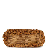 Chanel Small Fringe Kelly Dark Beige Raffia Wood and Light Gold Hardware - Thumbnail View 6