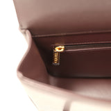 Chanel Small Preppy Coco Flap Bag Dark Brown Shiny Caviar Brushed Gold Hardware - Thumbnail View 9
