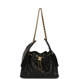 Pre-owned Chanel Small 25 Hobo Bag Black Caviar Antique Gold Hardware - Thumbnail View 7