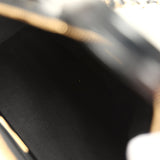 Pre-owned Chanel "CC Travel" Bowling Bag Black Shiny Crumped Calfskin Antique Gold Hardware - Thumbnail View 9