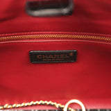 Chanel Small Cerf Shopping Bag Black Croc Embossed Calfskin Gold Hardware - Thumbnail View 8