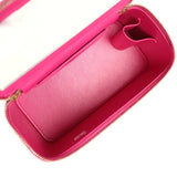 Chanel Small Classic Vanity Case Fuchsia Lambskin Gold Hardware - Thumbnail View 11