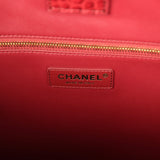Chanel Large Cerf Shopping Bag Burgundy Crocodile Embossed Calfskin Gold Hardware - Thumbnail View 8