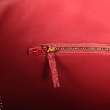 Chanel Large Cerf Shopping Bag Burgundy Crocodile Embossed Calfskin Gold Hardware - Thumbnail View 9