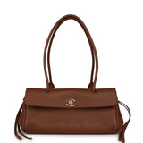 Chanel Small "Urban Essential" East West Shopping Tote Brown Caviar Gold Hardware - Thumbnail View 1