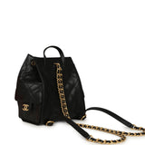 Pre-owned Chanel Small 25 Hobo Backpack Black Caviar Antique Gold Hardware - Thumbnail View 6