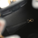 Pre-owned Chanel Small 25 Hobo Backpack Black Caviar Antique Gold Hardware - Thumbnail View 9