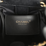 Pre-owned Chanel Small 25 Hobo Backpack Black Caviar Antique Gold Hardware - Thumbnail View 10