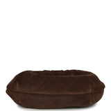 Chanel Mini Pouch Dark Brown Suede Tortoiseshell Hardware - Thumbnail View 6