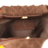 Chanel Mini Pouch Dark Brown Suede Tortoiseshell Hardware - Thumbnail View 7