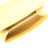 Chanel Mini Coco Top Handle Flap Bag Yellow Shiny Caviar Light Gold Hardware - Thumbnail View 8