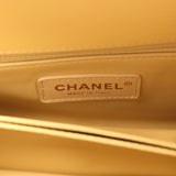 Chanel Mini Coco Top Handle Flap Bag Yellow Shiny Caviar Light Gold Hardware - Thumbnail View 10