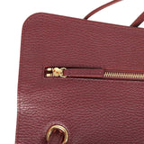 Chanel Maxi "Souplissimo" Small Flap Bag Burgundy Grained Calfskin Gold Hardware - Thumbnail View 9