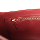 Chanel Maxi "Souplissimo" Small Flap Bag Burgundy Grained Calfskin Gold Hardware - Thumbnail View 11