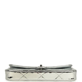Chanel Large Top Handle Long Flap Bag with Chain Silver Mirror Calfskin Silver Hardware - Thumbnail View 6