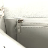 Chanel Large Top Handle Long Flap Bag with Chain Silver Mirror Calfskin Silver Hardware - Thumbnail View 10