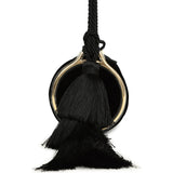 Chanel Tassel Barrel Bag Black Velvet Gold Hardware - Thumbnail View 4