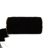 Chanel Tassel Barrel Bag Black Velvet Gold Hardware - Thumbnail View 7